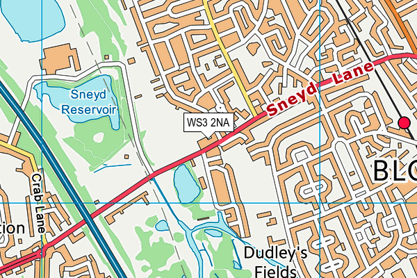 WS3 2NA map - OS VectorMap District (Ordnance Survey) WS3 2NA map - OS VectorMap District (Ordnance Survey)