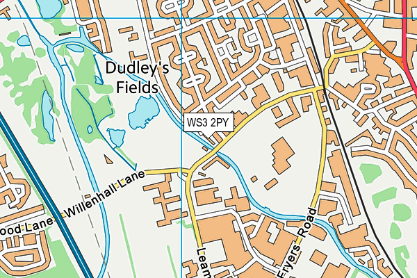 WS3 2PY map - OS VectorMap District (Ordnance Survey) WS3 2PY map - OS VectorMap District (Ordnance Survey)