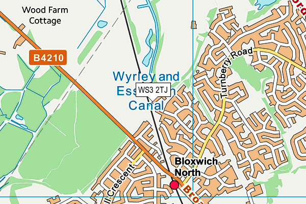 WS3 2TJ map - OS VectorMap District (Ordnance Survey) WS3 2TJ map - OS VectorMap District (Ordnance Survey)