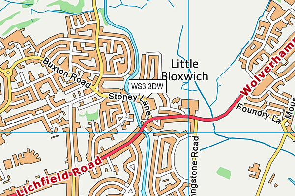 WS3 3DW map - OS VectorMap District (Ordnance Survey) WS3 3DW map - OS VectorMap District (Ordnance Survey)