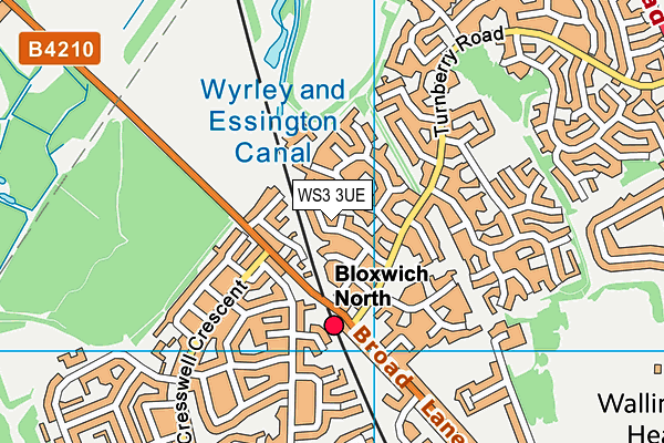 WS3 3UE map - OS VectorMap District (Ordnance Survey) WS3 3UE map - OS VectorMap District (Ordnance Survey)