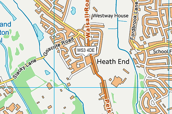 WS3 4DE map - OS VectorMap District (Ordnance Survey) WS3 4DE map - OS VectorMap District (Ordnance Survey)