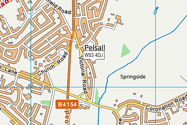 WS3 4DJ map - OS VectorMap District (Ordnance Survey) WS3 4DJ map - OS VectorMap District (Ordnance Survey)