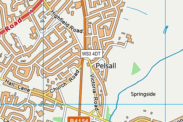 WS3 4DT map - OS VectorMap District (Ordnance Survey) WS3 4DT map - OS VectorMap District (Ordnance Survey)