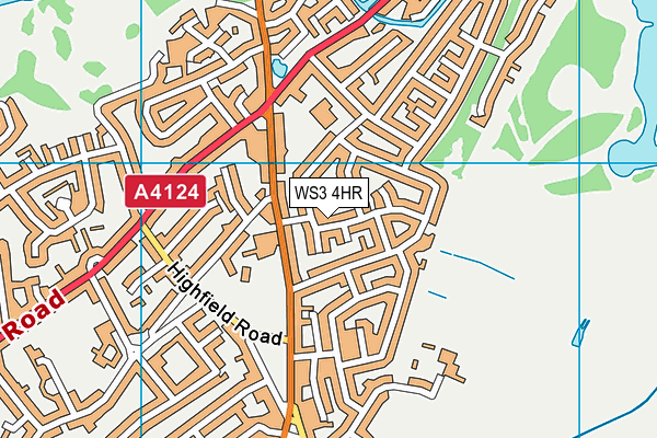 WS3 4HR map - OS VectorMap District (Ordnance Survey) WS3 4HR map - OS VectorMap District (Ordnance Survey)