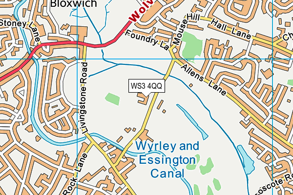 WS3 4QQ map - OS VectorMap District (Ordnance Survey) WS3 4QQ map - OS VectorMap District (Ordnance Survey)