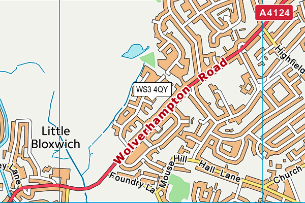 WS3 4QY map - OS VectorMap District (Ordnance Survey) WS3 4QY map - OS VectorMap District (Ordnance Survey)