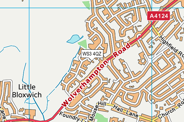 WS3 4QZ map - OS VectorMap District (Ordnance Survey) WS3 4QZ map - OS VectorMap District (Ordnance Survey)