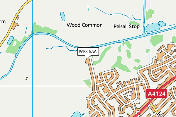 WS3 5AA map - OS VectorMap District (Ordnance Survey) WS3 5AA map - OS VectorMap District (Ordnance Survey)