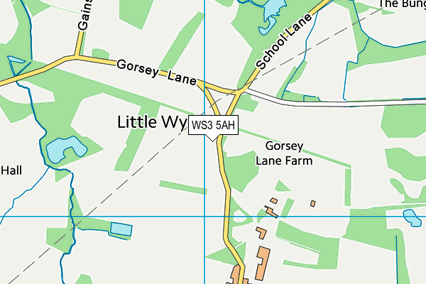 WS3 5AH map - OS VectorMap District (Ordnance Survey) WS3 5AH map - OS VectorMap District (Ordnance Survey)