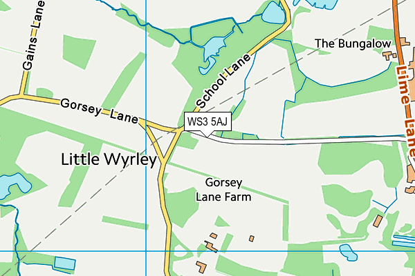WS3 5AJ map - OS VectorMap District (Ordnance Survey) WS3 5AJ map - OS VectorMap District (Ordnance Survey)