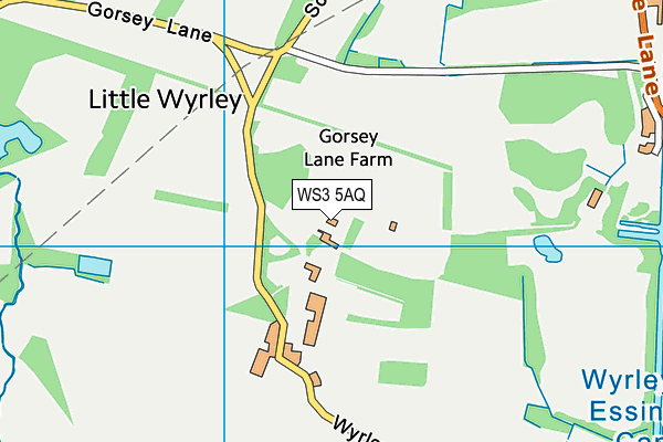 WS3 5AQ map - OS VectorMap District (Ordnance Survey) WS3 5AQ map - OS VectorMap District (Ordnance Survey)