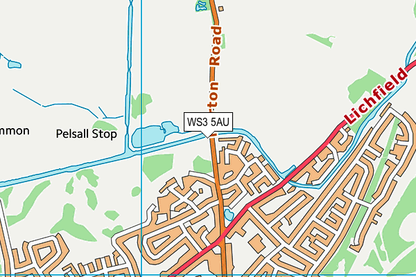 WS3 5AU map - OS VectorMap District (Ordnance Survey) WS3 5AU map - OS VectorMap District (Ordnance Survey)