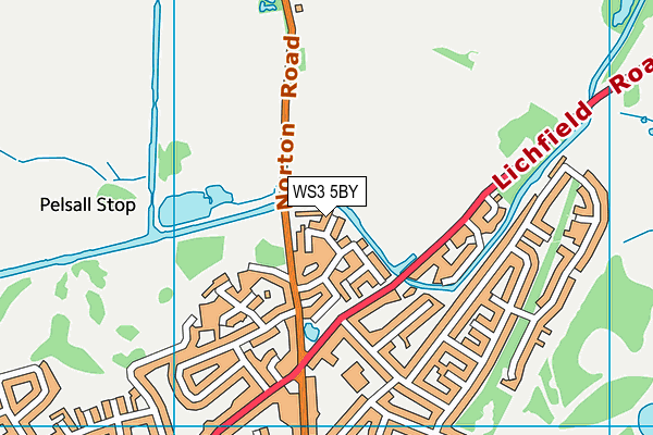WS3 5BY map - OS VectorMap District (Ordnance Survey) WS3 5BY map - OS VectorMap District (Ordnance Survey)