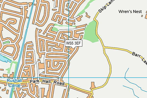 WS5 3EF map - OS VectorMap District (Ordnance Survey) WS5 3EF map - OS VectorMap District (Ordnance Survey)