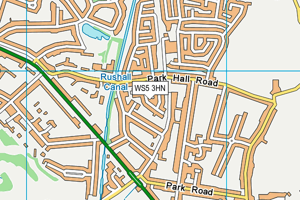 WS5 3HN map - OS VectorMap District (Ordnance Survey) WS5 3HN map - OS VectorMap District (Ordnance Survey)