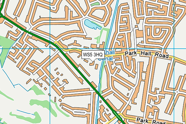 WS5 3HQ map - OS VectorMap District (Ordnance Survey) WS5 3HQ map - OS VectorMap District (Ordnance Survey)