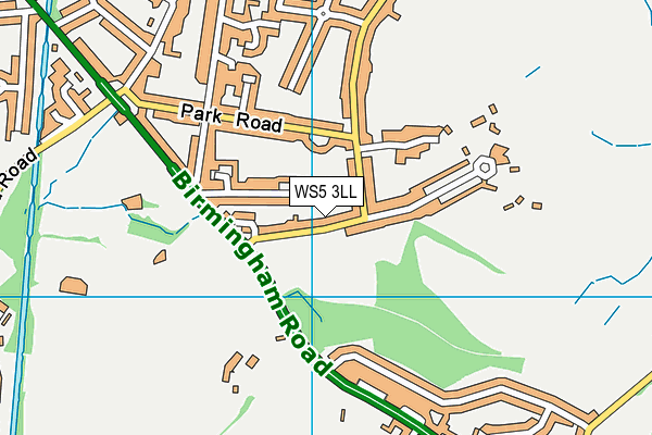 WS5 3LL map - OS VectorMap District (Ordnance Survey) WS5 3LL map - OS VectorMap District (Ordnance Survey)