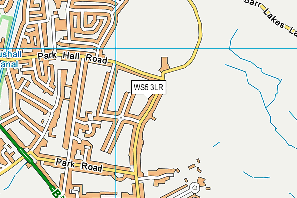 WS5 3LR map - OS VectorMap District (Ordnance Survey) WS5 3LR map - OS VectorMap District (Ordnance Survey)