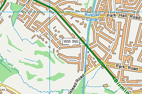 WS5 3NG map - OS VectorMap District (Ordnance Survey) WS5 3NG map - OS VectorMap District (Ordnance Survey)