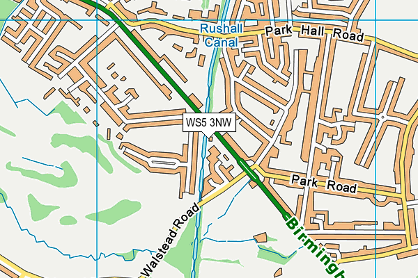 WS5 3NW map - OS VectorMap District (Ordnance Survey) WS5 3NW map - OS VectorMap District (Ordnance Survey)
