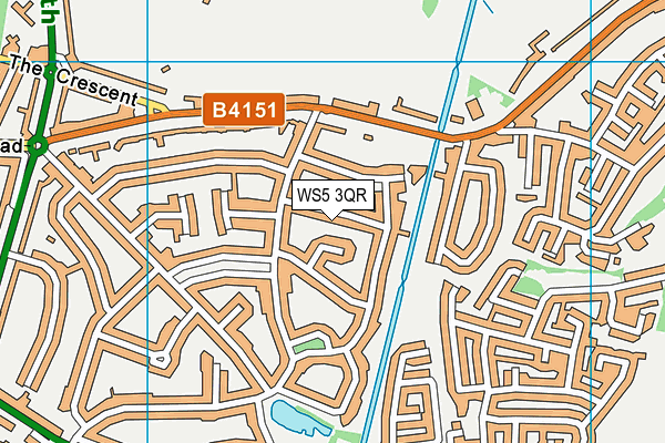WS5 3QR map - OS VectorMap District (Ordnance Survey) WS5 3QR map - OS VectorMap District (Ordnance Survey)
