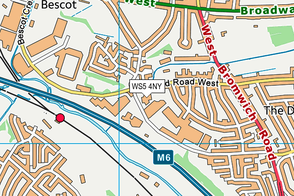 WS5 4NY map - OS VectorMap District (Ordnance Survey) WS5 4NY map - OS VectorMap District (Ordnance Survey)