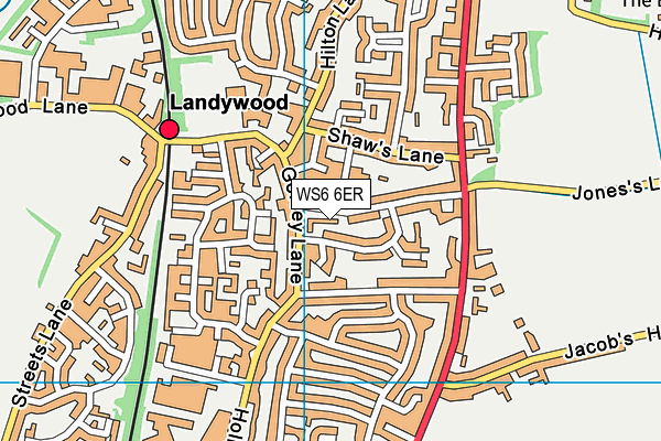 WS6 6ER map - OS VectorMap District (Ordnance Survey)
