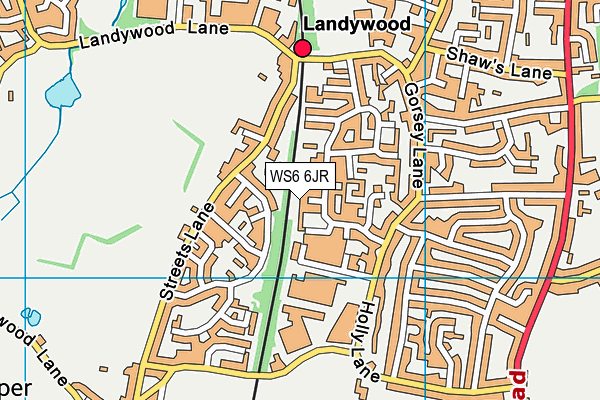WS6 6JR map - OS VectorMap District (Ordnance Survey) WS6 6JR map - OS VectorMap District (Ordnance Survey)