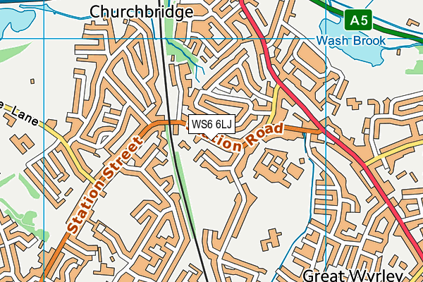 WS6 6LJ map - OS VectorMap District (Ordnance Survey) WS6 6LJ map - OS VectorMap District (Ordnance Survey)