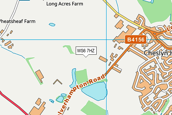 WS6 7HZ map - OS VectorMap District (Ordnance Survey) WS6 7HZ map - OS VectorMap District (Ordnance Survey)