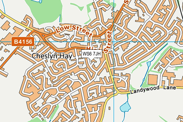 WS6 7JH map - OS VectorMap District (Ordnance Survey) WS6 7JH map - OS VectorMap District (Ordnance Survey)