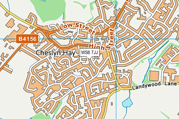 WS6 7JJ map - OS VectorMap District (Ordnance Survey) WS6 7JJ map - OS VectorMap District (Ordnance Survey)
