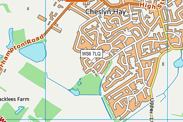 WS6 7LQ map - OS VectorMap District (Ordnance Survey) WS6 7LQ map - OS VectorMap District (Ordnance Survey)