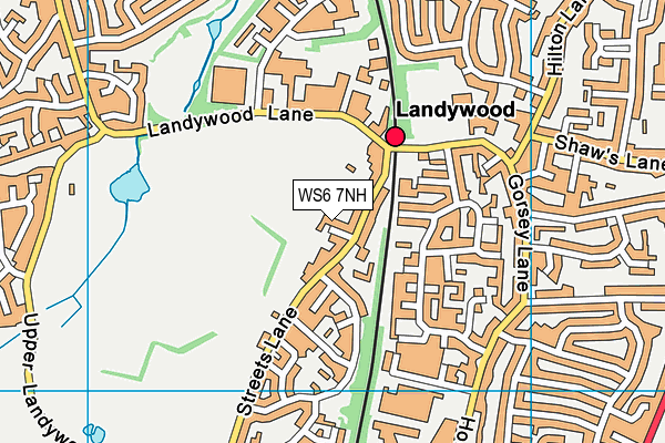 WS6 7NH map - OS VectorMap District (Ordnance Survey) WS6 7NH map - OS VectorMap District (Ordnance Survey)