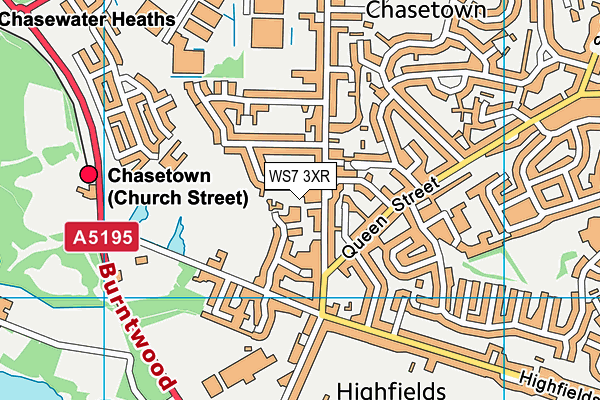 WS7 3XR map - OS VectorMap District (Ordnance Survey) WS7 3XR map - OS VectorMap District (Ordnance Survey)