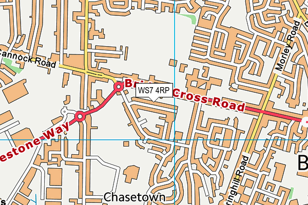 WS7 4RP map - OS VectorMap District (Ordnance Survey) WS7 4RP map - OS VectorMap District (Ordnance Survey)