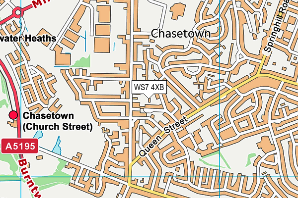 WS7 4XB map - OS VectorMap District (Ordnance Survey) WS7 4XB map - OS VectorMap District (Ordnance Survey)