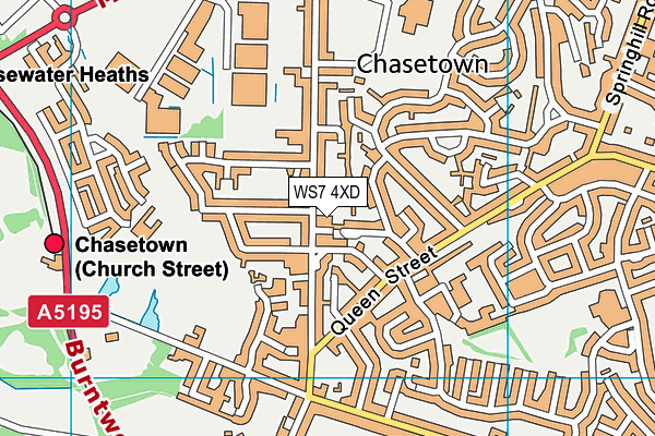 WS7 4XD map - OS VectorMap District (Ordnance Survey) WS7 4XD map - OS VectorMap District (Ordnance Survey)