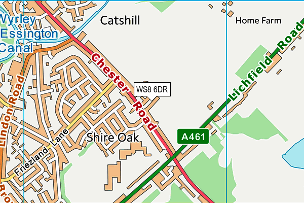 WS8 6DR map - OS VectorMap District (Ordnance Survey) WS8 6DR map - OS VectorMap District (Ordnance Survey)