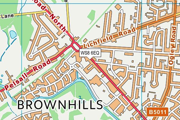 WS8 6EQ map - OS VectorMap District (Ordnance Survey) WS8 6EQ map - OS VectorMap District (Ordnance Survey)