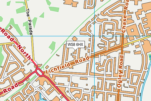 WS8 6HX map - OS VectorMap District (Ordnance Survey) WS8 6HX map - OS VectorMap District (Ordnance Survey)