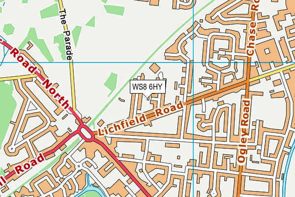 WS8 6HY map - OS VectorMap District (Ordnance Survey) WS8 6HY map - OS VectorMap District (Ordnance Survey)