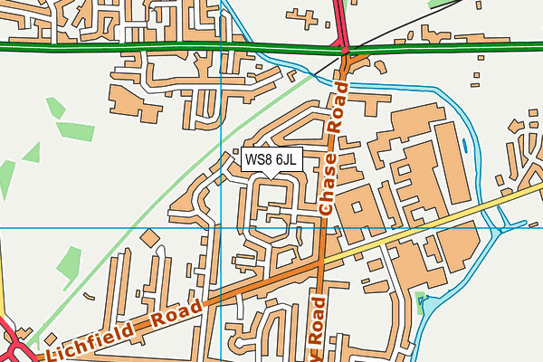 WS8 6JL map - OS VectorMap District (Ordnance Survey) WS8 6JL map - OS VectorMap District (Ordnance Survey)