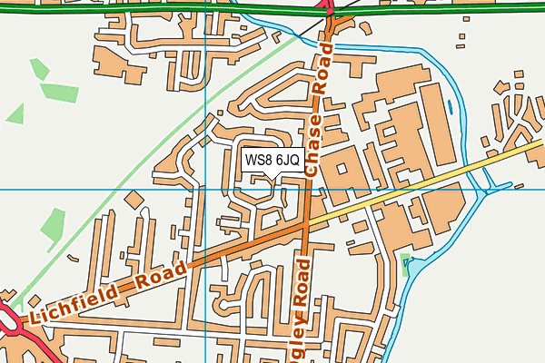 WS8 6JQ map - OS VectorMap District (Ordnance Survey) WS8 6JQ map - OS VectorMap District (Ordnance Survey)