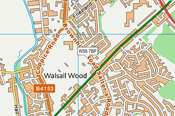 WS8 7BP map - OS VectorMap District (Ordnance Survey) WS8 7BP map - OS VectorMap District (Ordnance Survey)