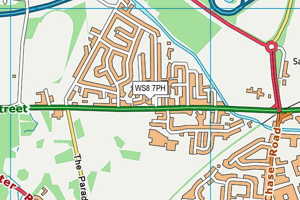WS8 7PH map - OS VectorMap District (Ordnance Survey) WS8 7PH map - OS VectorMap District (Ordnance Survey)