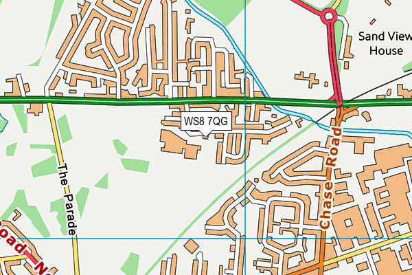 WS8 7QG map - OS VectorMap District (Ordnance Survey) WS8 7QG map - OS VectorMap District (Ordnance Survey)