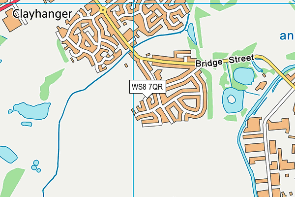WS8 7QR map - OS VectorMap District (Ordnance Survey) WS8 7QR map - OS VectorMap District (Ordnance Survey)