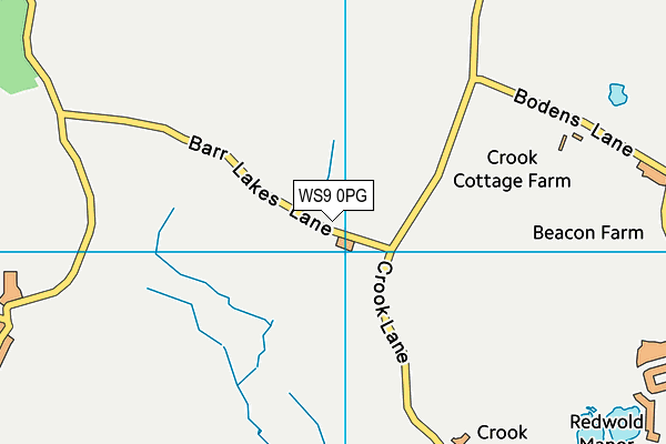 WS9 0PG map - OS VectorMap District (Ordnance Survey) WS9 0PG map - OS VectorMap District (Ordnance Survey)